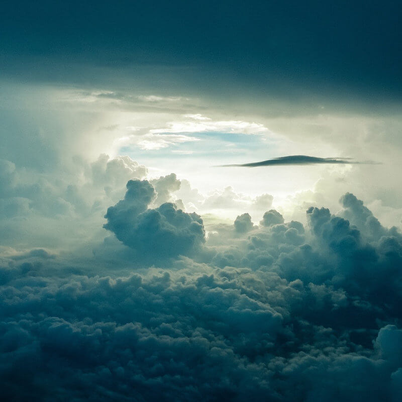 A sky full of clouds.
