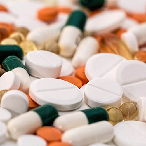 A variety of pain medication.