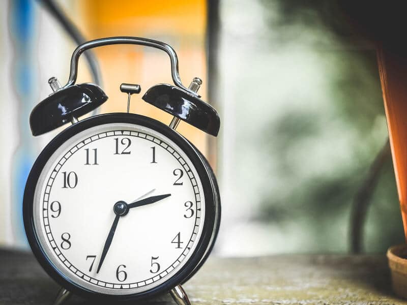 A clock.